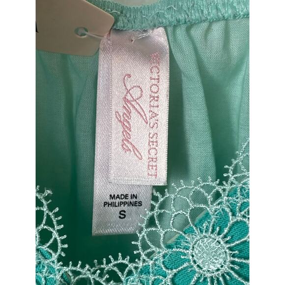 Victoria's Secret Angels Mint Green Cotton Teddy and Matching Panties Size Small - Picture 4 of 8
